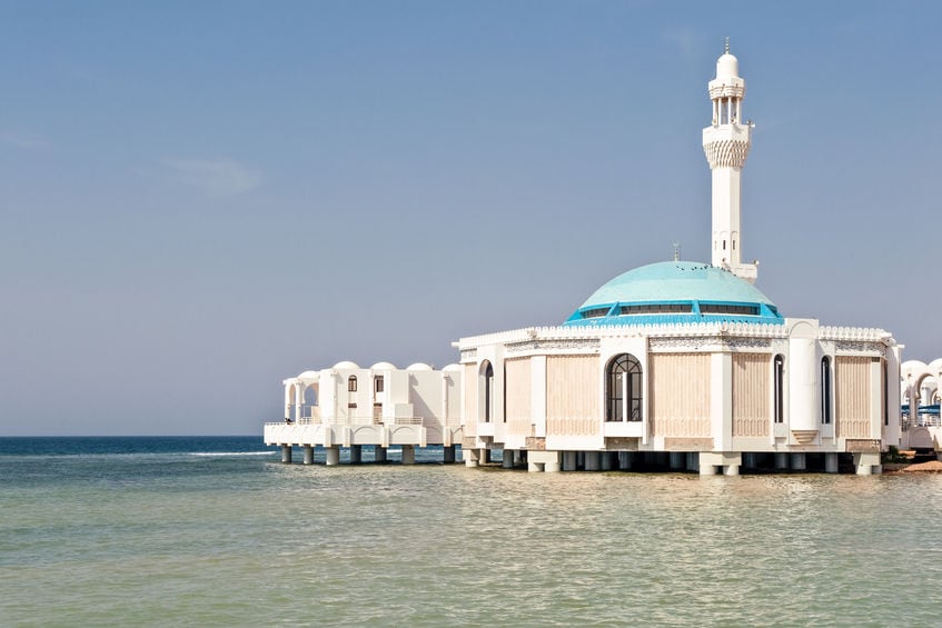 Mesquita flutuante em Jeddah